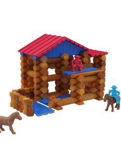 Lincoln Logs Centennial Edition Tin Amazon Exclusive-150+ Pieces-Real Wood-Ages 3+-Best Retro Building Gift Set for Boys/Girls-Creative Construction Engineering-Top Blocks Kit-Preschool Education Toy 38 810kw3UurKL