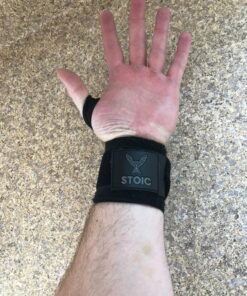 Stoic Wrist Wraps Weightlifting, Powerlifting, Cross Training, Bodybuilding with Thumb Loop. for Gym Workout, Men and Women Weight Lifting and Strength Training 18 Inches Black 36 810lHp6Kj0L