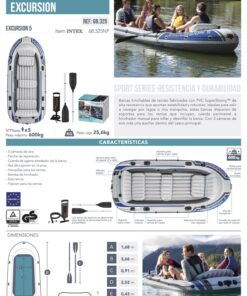Intex Excursion 5 Person Boat Set 35 810mNUH4JZL