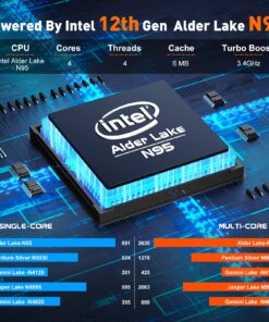 Alternative view of ACEMAGIC Laptop Computer 16GB DDR4 512GB SSD, Intel Quad-Core N95 Processor Windows 11 Laptop, 15.6 inch Laptop with Metal Body Support 1080P, TF Card, WiFi, BT5.0, Type_C, 38Wh Battery