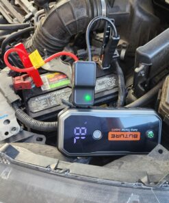 BUTURE 5000A Car Battery Jump Starter (All Gas/10L Diesel) Smart Portable Car Jump Starter Battery Pack, 12V Safe Jump Box Car Jumper Starter with Extended Jumper Cables, Fast Charge, 160W DC, Lights 61 810nf9GZtkL
