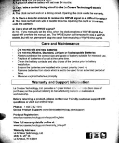 La Crosse Technology WT-3102B 10-Inch WWVB Self-set Analog Wall Clock and automatic DST reset,Black/silver Black 34 810orZaSsPL