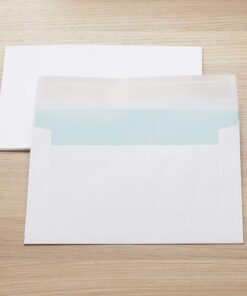 Amazon Basics A9 Blank Invitation Envelopes with Peel & Seal Closure, 5-3/4 x 8-3/4 Inches, White - Pack of 100 33 810ptp41cTL