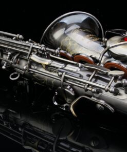 GLORY Engraved Flower Design High Grade Antique Finish Series PR4, E Flat Alto Saxophone with 11reeds,8 Pads Cushions,case,carekit 29 810qD6m2j L