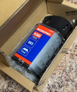 WORKPRO Utility Knife Blades, SK5 Steel, 100-Pack with Dispenser 100 Pack 26 810qQMiLLRL