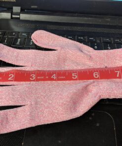 Evridwear 2 Colors 2 Pairs Combo Level 5 Cut Resistant Gloves with Strong Silicone Grip Dots Kitchen Meat cutting Fish Fillet Shucking and Mandolin Slicing Free E-book (S, Pink+Gray) Small (Pack of 4) 20 810qd6eH3jL
