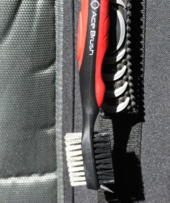 Ace Golf Brush and Club Groove Cleaner, 2 Ft Retractable Zip-line Aluminum Carabiner, Bonus Brush Cover, Lightweight, Stylish, Ergonomic Design, Premium Tour Grade, Easily Attaches to Golf Bag Red 17 810rB1ue3gL