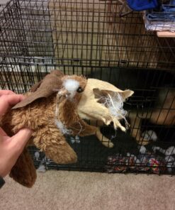 KONG Cozie Marvin Moose, Indoor Cuddle Squeaky Plush Dog Toy for Medium Dogs, Brown, 1 34 810sSTBCqXL