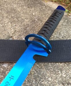 NEW! 27" Ninja Sword Machete BLUE Full Tang Tactical Blade Katana NEW w/Sheath 8 810tHVMsMHL
