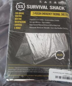 Sharp Survival Shack Emergency Survival Shelter Tent | 2 Person Mylar Thermal Shelter | 8' X 5' All Weather Tube Tent | Reflective Material Conserves Heat | Lightweight | Waterproof | Best Su 39 810tZ6bnyKL
