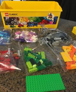 LEGO Classic Medium Creative Brick Box 10696 Building Toy Set - Featuring Storage, Includes Train, Car, and a Tiger Figure, and Playset for Kids, Boys, and Girls Ages 4-99 65 810tqbUYnSL