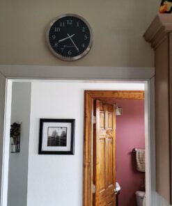 Bjerg Instruments Modern 12" Stainless Silent Wall Clock with Non Ticking Quiet and Accurate Movement 27 810vIw8uHL