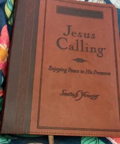 Jesus Calling, Large Text Brown Leathersoft, with full Scriptures: Enjoying Peace in His Presence (a 365-day Devotional) Imitation Leather 27 810va3FIWUL