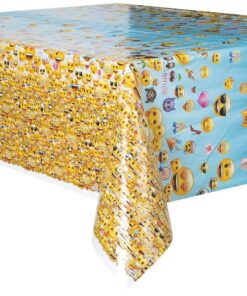 2PK Emoji Plastic Tablecloth, 84 x 54 3 810vqcB7gUL
