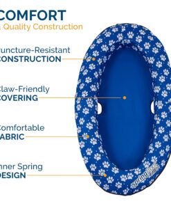 SwimWays Paddle Paws Spring Float Dog Raft, Small (0-65 lbs.) 20 810w7SmpKdL