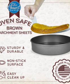 Alternative view of Parchment Paper Sheets for Baking: Oven Safe Parchment Paper, Parchment Sheets, Bakery Quality Baking Paper for Perfect Results, High Temperature, Cooking Sheets, 24 Count, 6 Inch Round