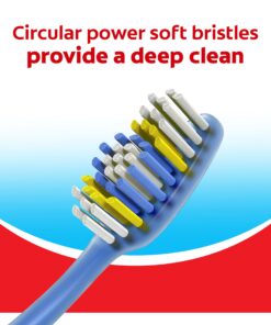 Colgate Extra Clean Toothbrush, Soft Toothbrush for Adults, 6 Count (Pack of 1), Packaging May Vary 6 Count (Pack of 1) Extra Clean Soft 33 810xGZFf2IL