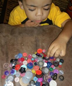 Scrambled Assortment Bag of Buttons for Arts & Crafts, Decoration, Collections, Sewing, and More! (100 Pack) 29 810xPysJqPL