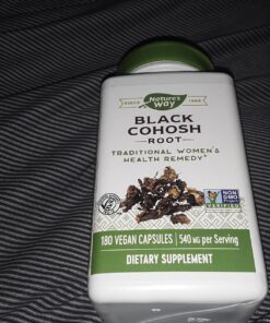 Nature's Way Black Cohosh Root, Traditional Support for Women's Health*, 540 mg, 180 Vegan Capsules 34 810xYiAMPOL