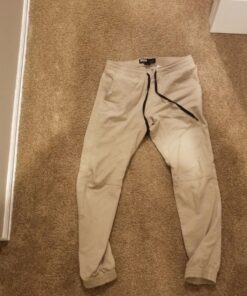 Brooklyn Athletics Men's Slim Fit Soft Twill Jogger Pants Large Khaki 15 810xnxaUzkL