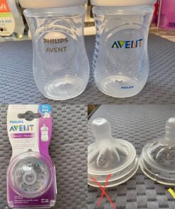 Philips AVENT Natural Baby Bottle with Natural Response Nipple, Clear, 9oz, 4pk, SCY903/04 4 Pack 37 810yGj UprL