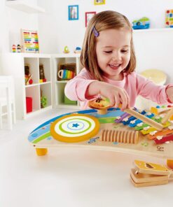 Alternative view of Award Winning Hape Mighty Mini Band Wooden Percussion Instrument
