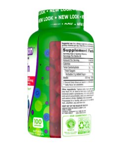 vitafusion Extra Strength Biotin Gummy Vitamins, Berry Flavored, 5,000 mcg Biotin Vitamins, America’s Number 1 Gummy Vitamin Brand, 50 Day Supply, 100 Count (Packaging may vary) 47 811 I KXFmL