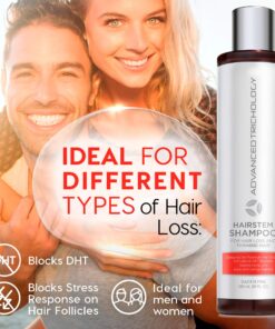HairStem DHT Blocker Hair Growth Shampoo Products with Biotin, Saw Palmetto - Clinically Developed - Hair Loss Products Treatments- 10oz 9 811 Zt94eLL