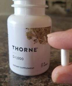 Thorne Vitamin D-1000 - Vitamin D3 Supplement - 1,000 IU - Support Healthy Bones, Teeth, Muscles, Cardiovascular, and Immune Function - Gluten-Free,Dairy-Free, Soy-Free - 90 Capsules 18 8110142mGBL