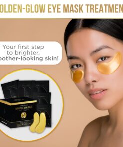 DERMORA Golden Glow Under Eye Patches (20 Pairs Eye Gels) - Rejuvenating Treatment for Dark Circles, Puffy Eyes, Refreshing, Revitalizing, Travel, Wrinkles 20 Count (Pack of 1) 20 8111MgwvmlL