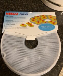 NESCO LM-2-6 Round Plastic Mesh 13 1/2" Clean-A-Screens, for Dehydrators, (Pack of 2) 27 8111V1KnBxL