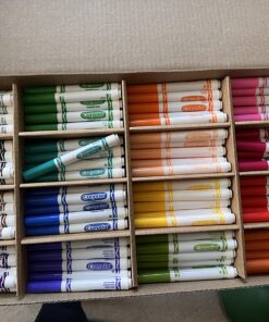 Crayola Broad Line Markers Classpack (256 Ct), Bulk School Supplies For Teachers, Kids Markers For School, Classroom Supplies 18 8111dd1tVsL