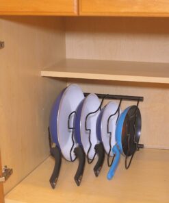 Simple Houseware Cabinet Pantry Pot and Pan Organizer Holder Rack, Bronze 30 8112FImy0sL