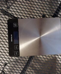 【NASA-Grade】33lb Food Kitchen Digital Scale,【Bread Meat Cookies Measures Precisely】Weight Grams and Ounces for Baking Cooking,1g/0.1oz Precise Graduation,304 Stainless Steel,Waterproof Tempered Glass 46 8112aEcStL