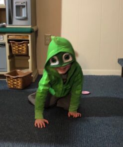 PJ Masks Boys' Toddler Gekko and Catboy Hoodie 4T Green Long Sleeve 8 81130 LKCIL