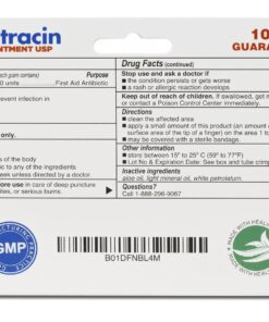 (4 Pack) Globe Bacitracin Zinc Ointment + Aloe 1oz, Antibiotic Ointment, Essential Antibiotic First Aid Supplies, Healing Action, Maximum Antibiotic Power, Prevents Infection in cuts, scrapes, Burns 25 8114Qv7hwyL