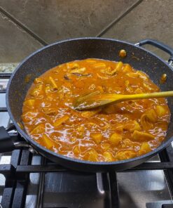 GoodCook 12-Piece Micro-Divot Nonstick Aluminum Cookware Set with Pans, Dutch Oven, Spoon and Turner, Black (6184) 12 piece set 30 81151VBUlsL