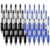 Gel Pens Fine Point, Set of 30 Retractable Gel Ink Roller ball Journal Pens 0.7 Medium Point Smooth Writing with Comfortable Grip for Office School (15 Black & 15 Blue) 15 Black & 15 Blue 20 8117YlJfk8L