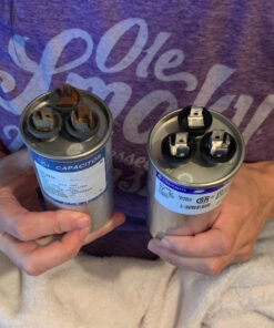 Genteq C3355R Capacitor Dual Run Round 35/5 UF MFD 370V VAC 97F9834 (Replace Old GE# Z97F9834) 35 and 5 MFD at 370V 32 8118OHB63NL