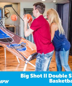 Triumph Sports Big Shot II Double Shootout Basketball Game - LED Scorer - 8 Game Modes - 4 Basketballs , 80.5”L X 47.5”W X 81”H 27 8119qnLvgIL