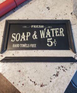 Vintage Bath Advertising Wall Art | Americana Collection | Bathroom Laundry Room Decor | 7 1/2 x 14 Inch 35 811AFu72ORL