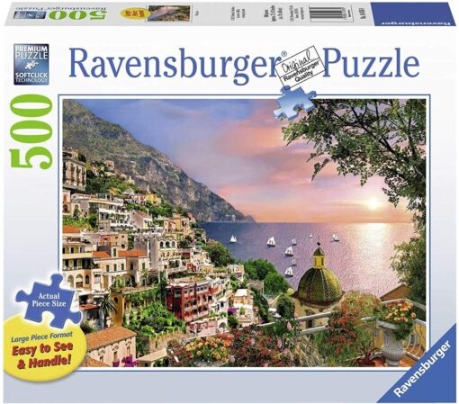 Ravensburger Positano Large Format 500 Piece Jigsaw Puzzle for Adults – Every Piece is Unique, Softclick Technology Means Pieces Fit Together Perfectly