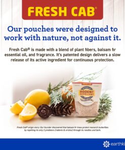 Fresh Cab Botanical Rodent Repellent - Environmentally Friendly, Keeps Mice Out, 4 Scent Pouches 18 811B7sLxzwL