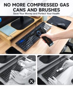 Air Duster for Computer Keyboard Cleaning - Cordless, Rechargeable 6000mAh Battery,Powerful Brushless Motor and 10W Fast Charging Air Duster Compressed Air TAD03 15 811BiPOzCBL