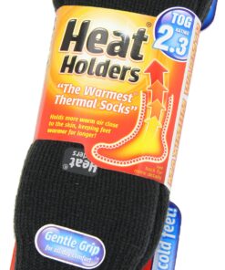 Heat Holders - Mens Thick 2.3 TOG Winter Warm Original Twist Thermal Crew Socks 7 Charcoal 9 811C rlBHqL