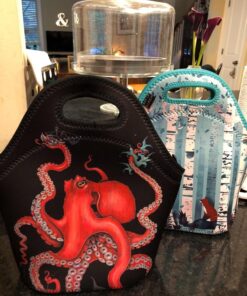 Artovida Artists Collective Insulated Neoprene Lunch Bag With - Design by Michelle Li Bothe (Germany) Birches - Washable Soft Lunch Tote for Work and Picnic - Classic Michelle Li Bothe Birches 27 811DsVO7xKL