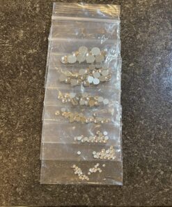 Crystal-Wholesale Swarovski Clear CRYSTAL (001) 2058/2088 Crystal Fatbacks Rhinestones Nail Art Mixed With Sizes Ss5, Ss7, Ss9, Ss12, Ss16, Ss20, Ss30, 144 Piece 27 811E weaP7L 1