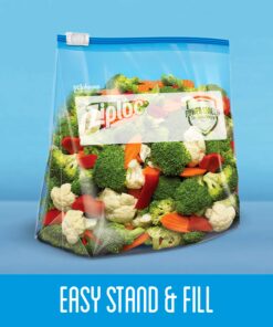 Ziploc Slider Freezer Bags with New Power Shield Technology, Quart, 34 Count, Pack of 3 (102 Total Bags) 34 Count (Pack of 3) 13 811F9LbRX9L