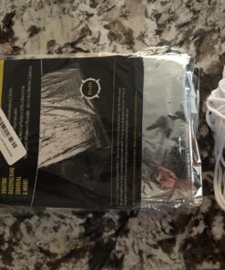 Sharp Survival Shack Emergency Survival Shelter Tent | 2 Person Mylar Thermal Shelter | 8' X 5' All Weather Tube Tent | Reflective Material Conserves Heat | Lightweight | Waterproof | Best Su 49 811HoQgS7L