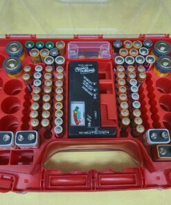 Ontel Battery Daddy - Battery Organizer Storage Case with Tester, Stores & Protects Up to 180 Batteries, Clear Locking Lid, As Seen On TV Original - 180 Batteries 42 811HxZvaTcL 1